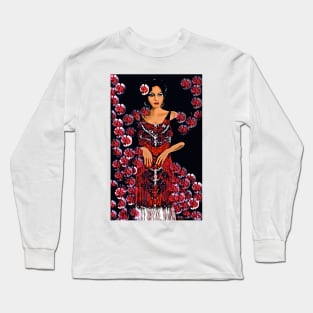 Red Carnations and the Jazz Singer c 1930's Long Sleeve T-Shirt